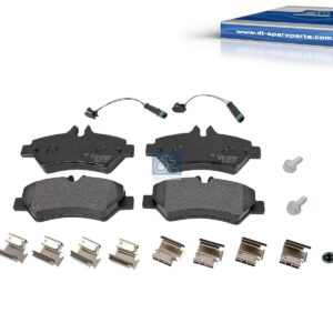 DT Spare Parts 4.91900 Disc brake pad kit, with accessory kit, with wear indicators, W: 136.8 mm, S: 19 mm, H: 63 mm