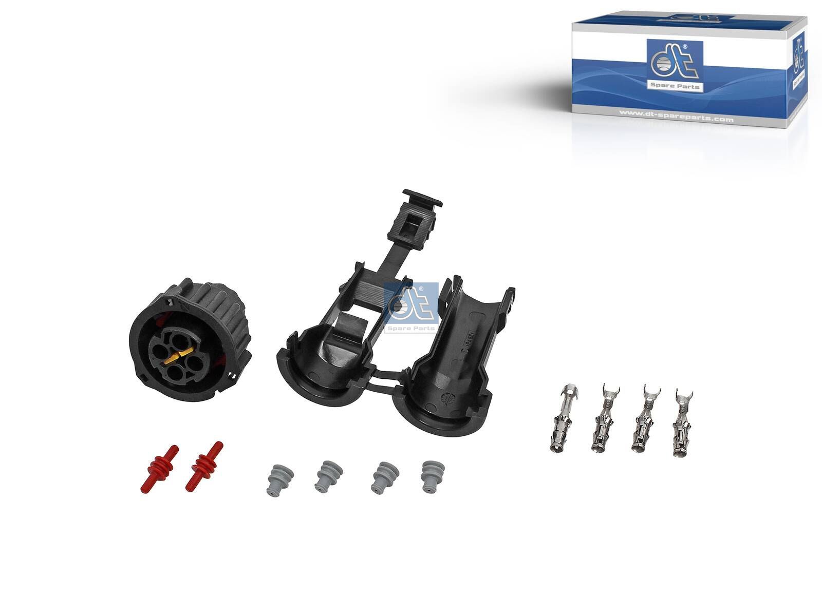 DT Spare Parts 4.96007 Repair kit, plug, α: 180 °, 4 poles
