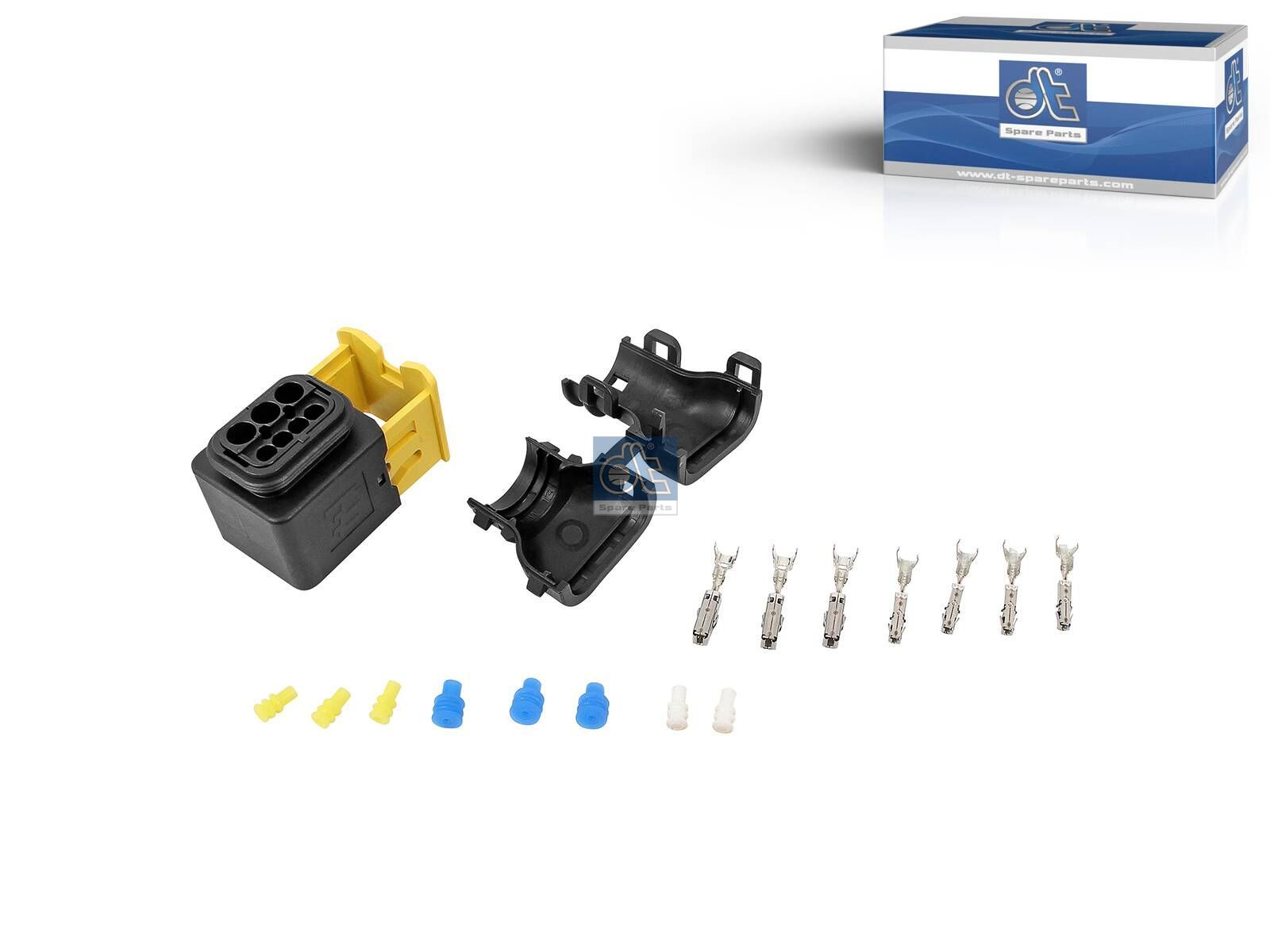 DT Spare Parts 4.96018 Repair kit, plug, α: 180 °, 7 poles