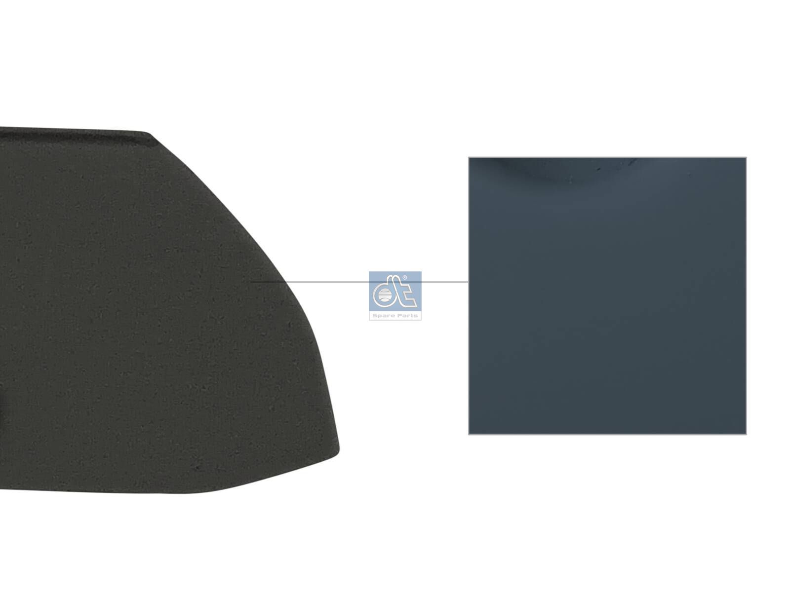 DT Spare Parts 5.00019 Bumper end panel, left