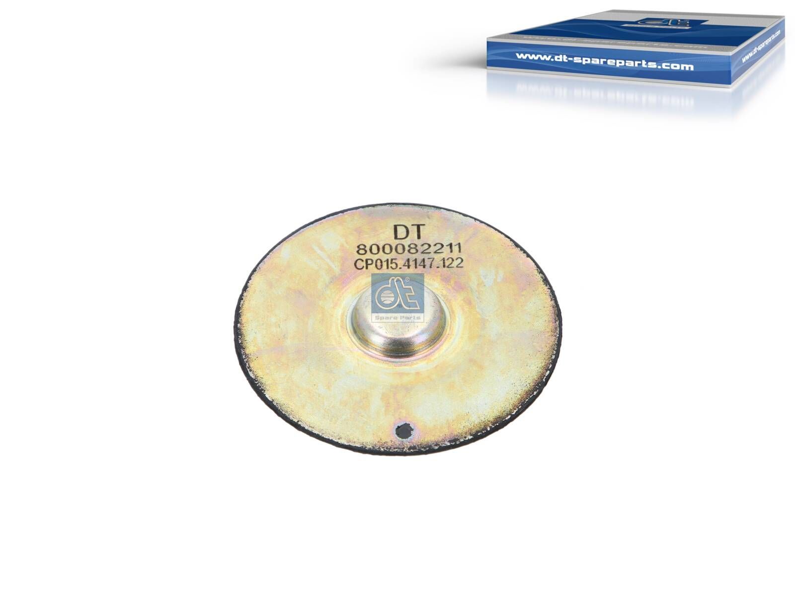 DT Spare Parts 5.10122 Buffer stop, D: 25 mm, D1: 67 mm, D2: 85.5 mm, H: 17 mm