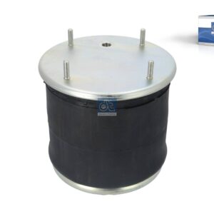 DT Spare Parts 5.10239 Air spring, with steel piston, D: 287 mm, Dmax: 335 mm, M12, M22 x 1,5, L: 340 mm
