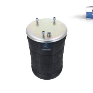 DT Spare Parts 5.10243 Air spring, with plastic piston, D1: 227 mm, D2: 242 mm, Dmax: 280 mm, M10, M16 x 1,5, Lmax: 580 mm