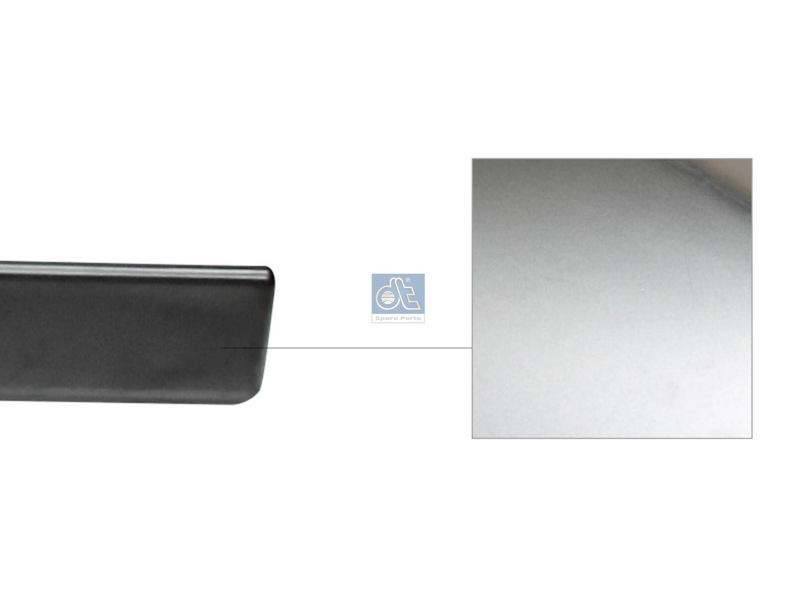 DT Spare Parts 5.16262 Strip, bumper, left, silver