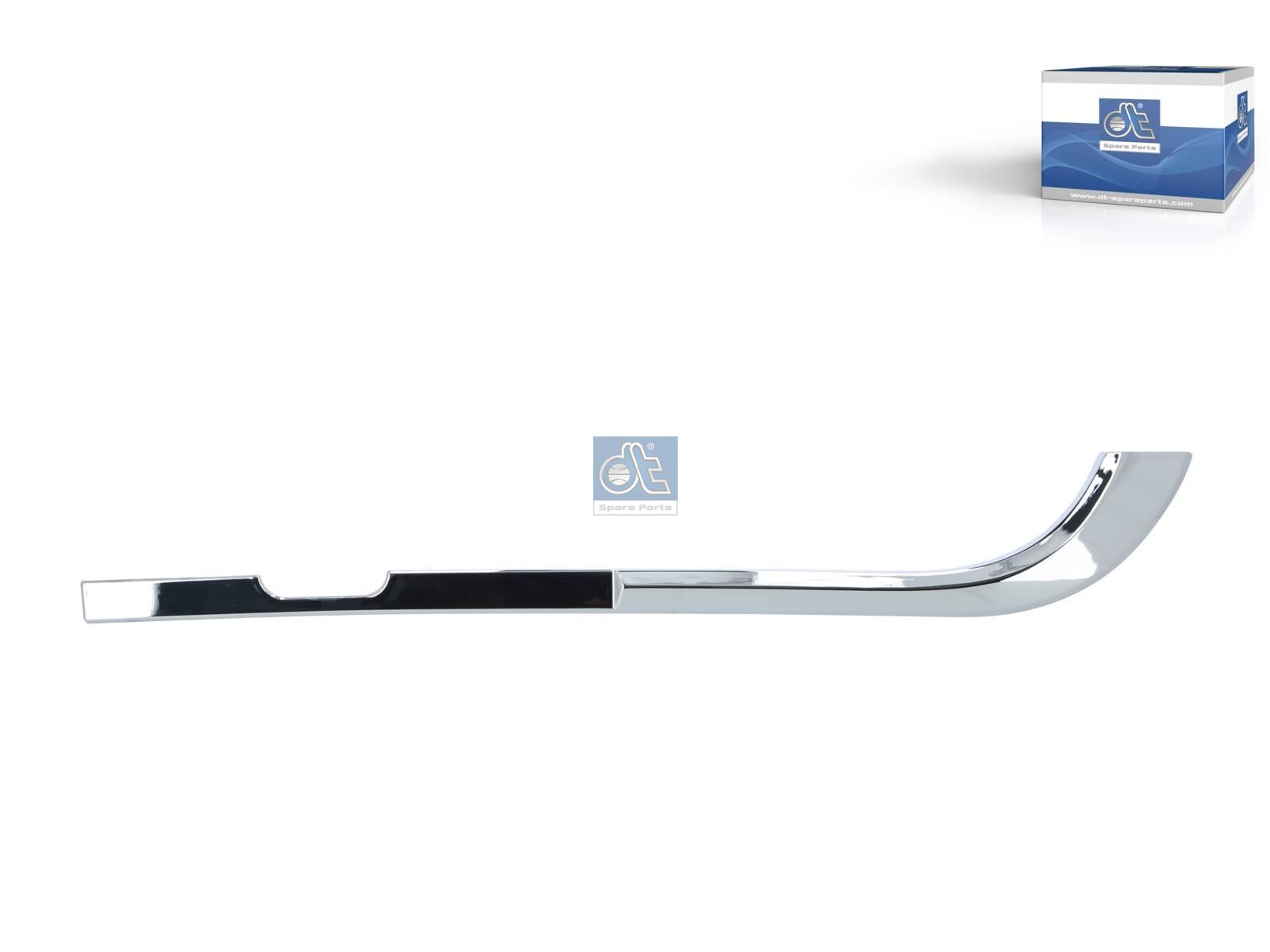 DT Spare Parts 5.16263SP Strip, bumper, right, chrome