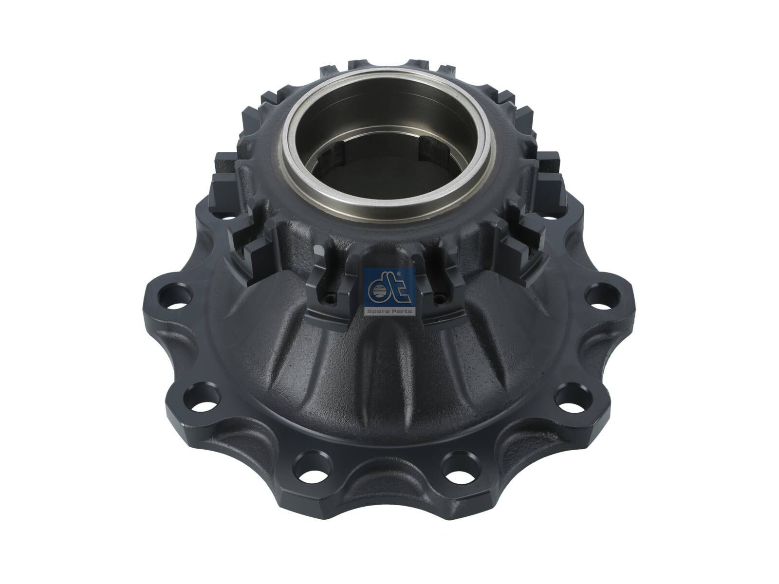 DT Spare Parts 5.20171 Wheel hub, without bearings, d1: 125 mm, d2: 125 mm, D: 383 mm, 10 bores, b: 25 mm, H: 140 mm