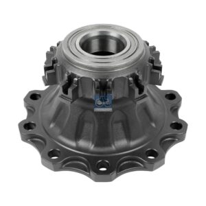 DT Spare Parts 5.20174 Wheel hub, with bearing, d1: 138 mm, d2: 138 mm, D: 383 mm, 10 bores, b: 25 mm, H: 154 mm
