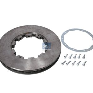 DT Spare Parts 5.21221 Brake disc, with accessory kit, D: 432 mm, S: 45 mm, s: 37 mm