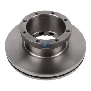 DT Spare Parts 5.21228 Brake disc, D: 377 mm, 8 bores, P: 196 mm, M14 x 1,5, d: 169 mm, H: 138.4 mm, S: 45 mm, s: 37 mm