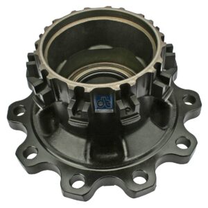 DT Spare Parts 5.30170 Wheel hub, with bearing, d1: 148 mm, d2: 148 mm, D: 383 mm, 10 bores, b: 25 mm, P: 335 mm, H: 287 mm