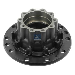 DT Spare Parts 5.30175 Wheel hub, without bearings, d1: 145 mm, d2: 150 mm, D: 380 mm, 10 bores, b: 25 mm, H: 213 mm