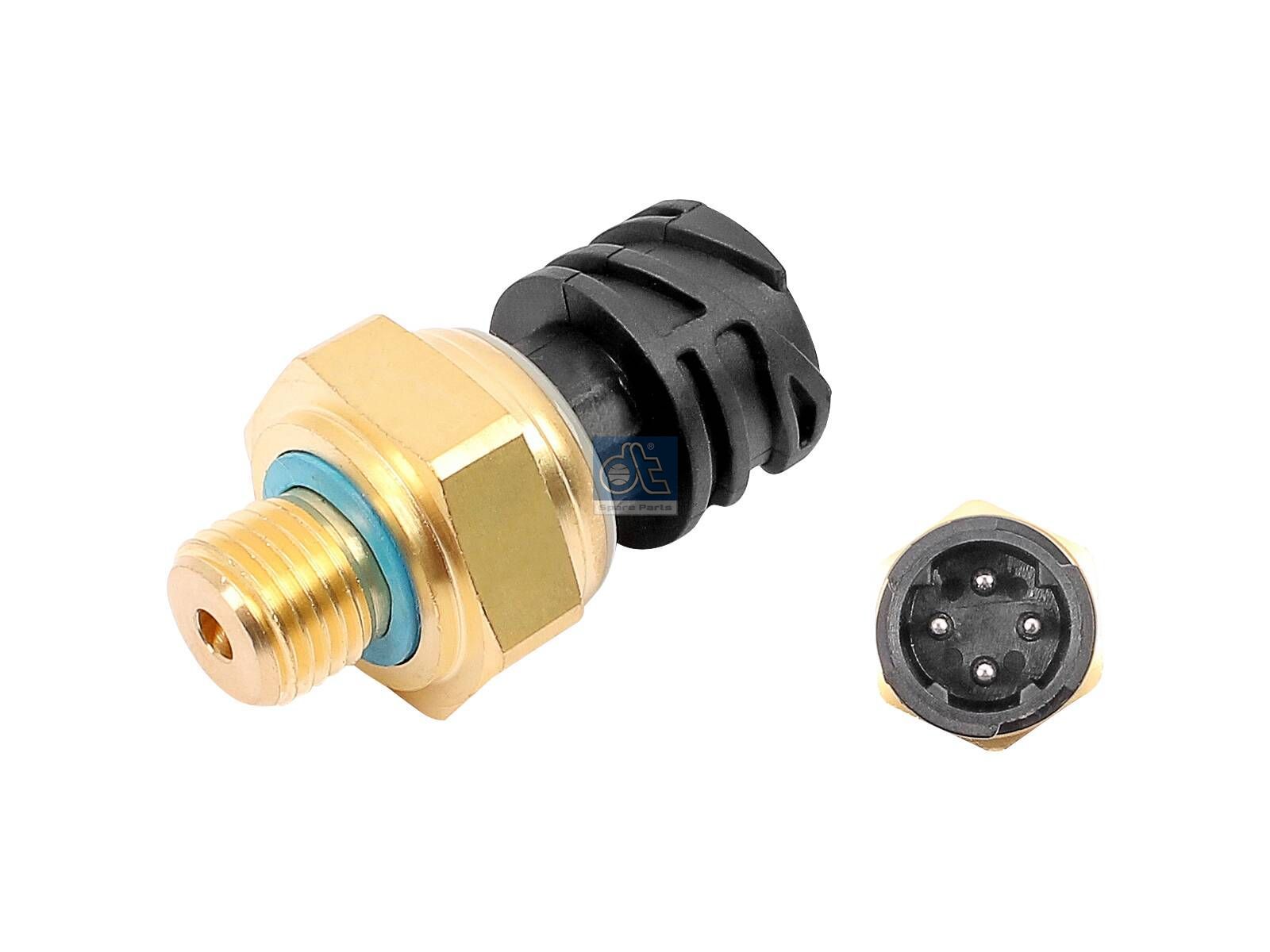 DT Spare Parts 5.41221 Charge pressure sensor, M14 x 1,5, SW: 27, 4 poles