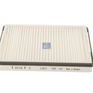 DT Spare Parts 5.62013 Cabin air filter, L: 260 mm, W: 165 mm, H: 39 mm