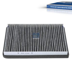 DT Spare Parts 5.62401 Cabin air filter, activated carbon, without frame, L: 261 mm, W: 168 mm, H: 54 mm