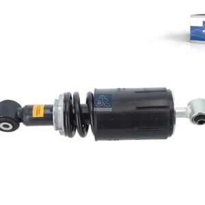 DT Spare Parts 5.65028 Cabin shock absorber, front, b: 12 mm, Lmax: 351 mm, Lmin: 309 mm