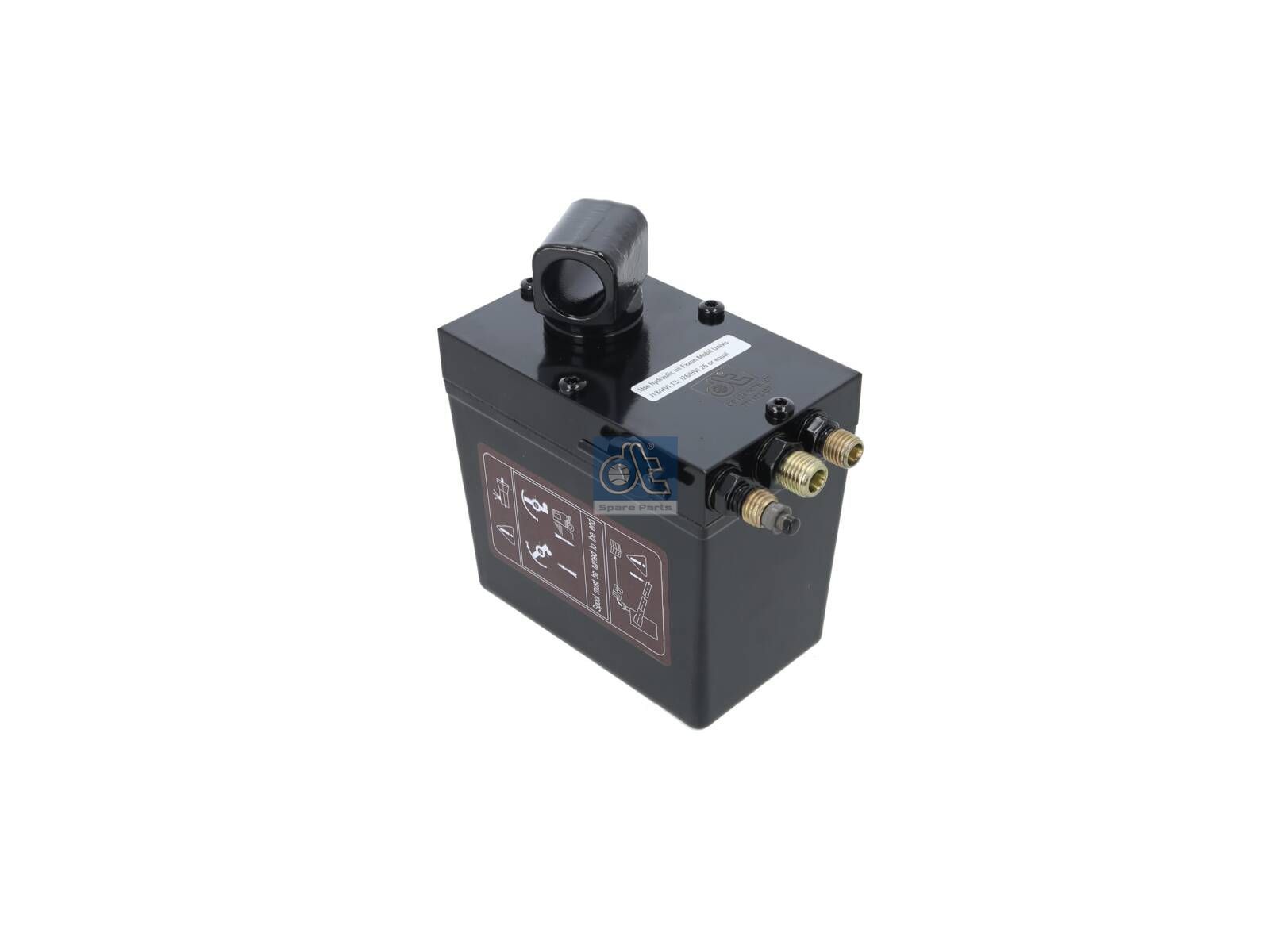 DT Spare Parts 5.65107 Cabin tilt pump, 480 ml, M12 x 1,5, M14 x 1,5, L: 130 mm, W: 80 mm, H: 141 mm, 280 bar, Pov: 400 bar
