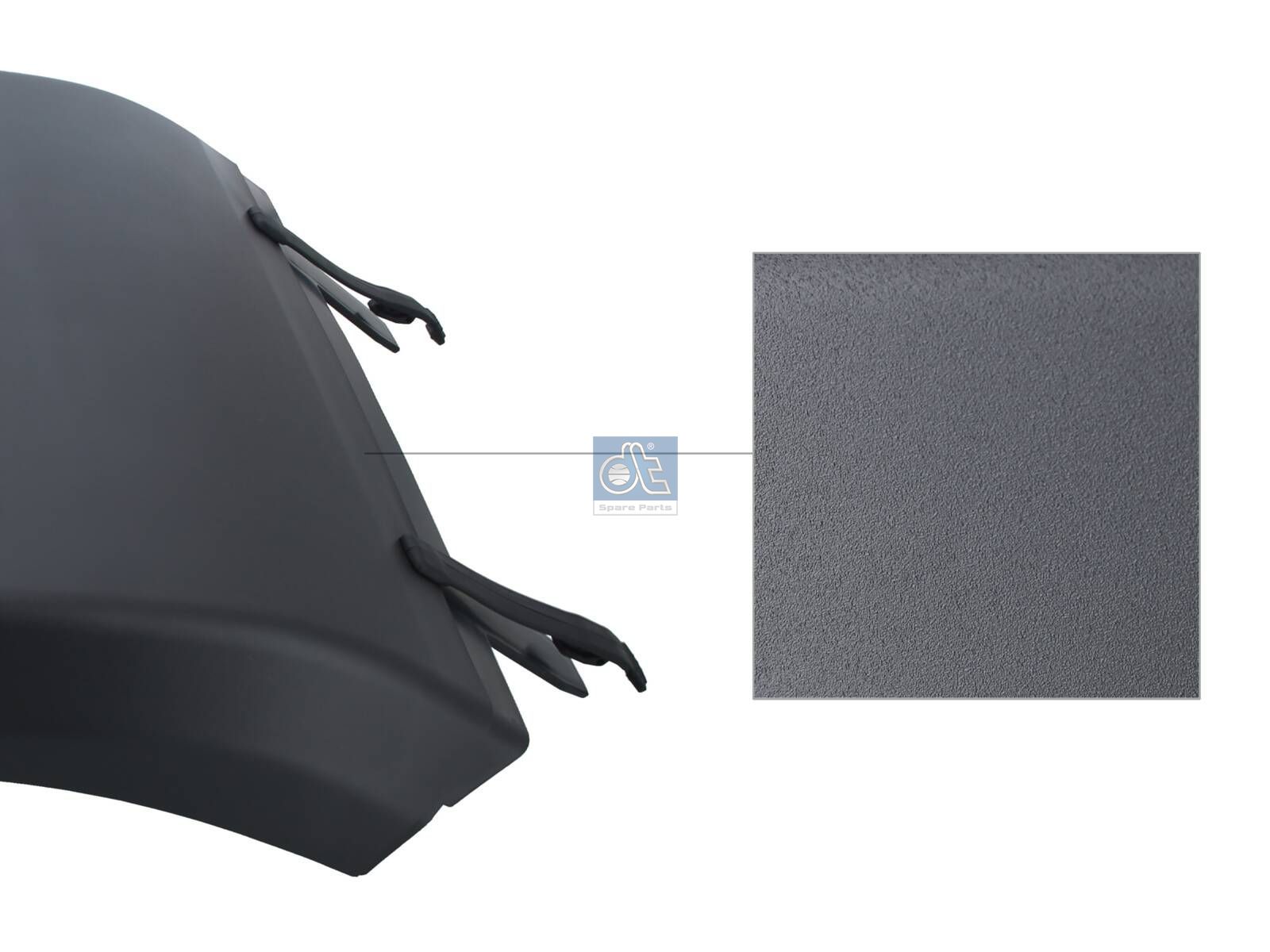 DT Spare Parts 5.66004 Fender, upper, with rubber straps