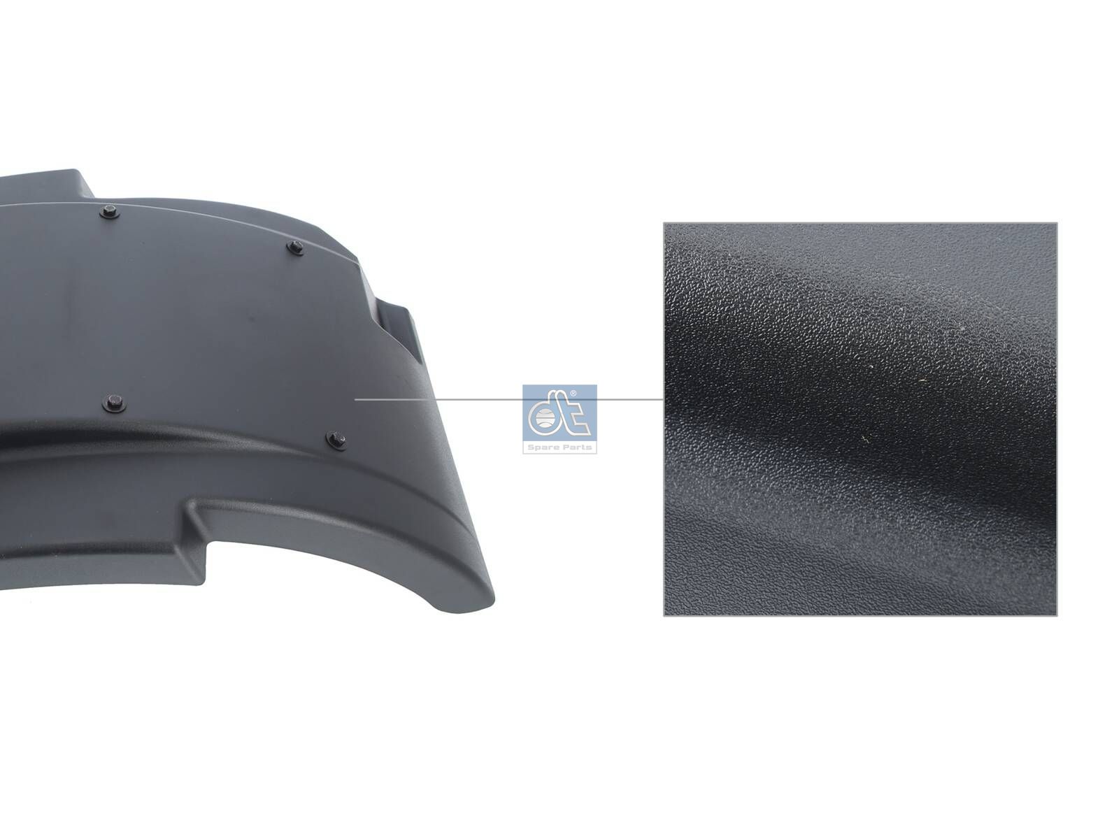 DT Spare Parts 5.66019 Fender, complete, right, with brackets and antispray