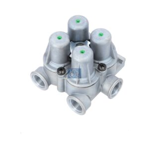 DT Spare Parts 5.70175 4-circuit-protection valve, M22 x 1,5, max. 20 bar, Po21: 6.5 bar, Po22: 6.5 bar, Po23: 7.3 bar, Po24: 6.5 bar, Pc21: 4.5 bar, Pc22: 4.5 bar, Pc23: 4.5 bar, Pc24: 4.5 bar