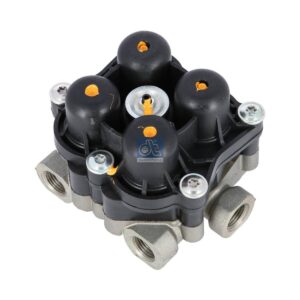 DT Spare Parts 5.70176 4-circuit-protection valve, M16 x 1,5, M22 x 1,5, max. 20 bar, Po21: 6.5 bar, Po22: 6.5 bar, Po23: 7.3 bar, Po24: 6.5 bar, Pc21: 4.5 bar, Pc22: 4.5 bar, Pc23: 4.5 bar, Pc24: 4.5 bar