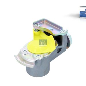 DT Spare Parts 5.77027SP Palm coupling, yellow lid, with pipe filter