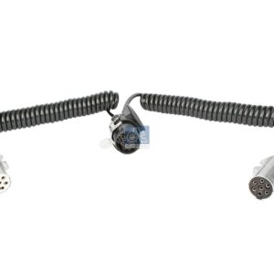 DT Spare Parts 5.77044 Electrical adapter coil, 24 V, L: 3.5 m, 7 poles, ISO 1185/N, 7 poles, ISO 3731/S, 15 poles, ISO 12098