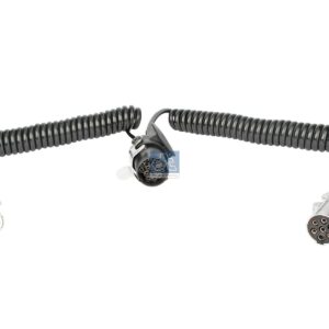 DT Spare Parts 5.77045 Electrical adapter coil, 24 V, L: 3.5 m, 7 poles, ISO 1185/N, 7 poles, ISO 3731/S, ISO 12098, 15 poles