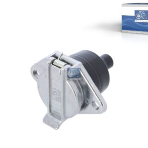 DT Spare Parts 5.77071 Socket, aluminium, screw connection, 24 V, Type S, ISO 3731, 7 poles