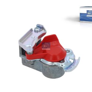 DT Spare Parts 5.77183 Palm coupling, red lid, M16 x 1,5, 8.5 bar