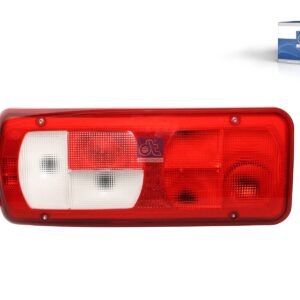 DT Spare Parts 5.81193 Tail lamp, left, with license plate lamp, 24 V, Lb: 160 mm, L: 400 mm, H: 160 mm, T: 89.5 mm