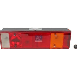 DT Spare Parts 5.81196 Tail lamp, left, 24 V, L: 464 mm, H: 130 mm, R5W