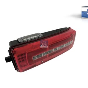 DT Spare Parts 5.81319SP Tail lamp, left, with license plate lamp