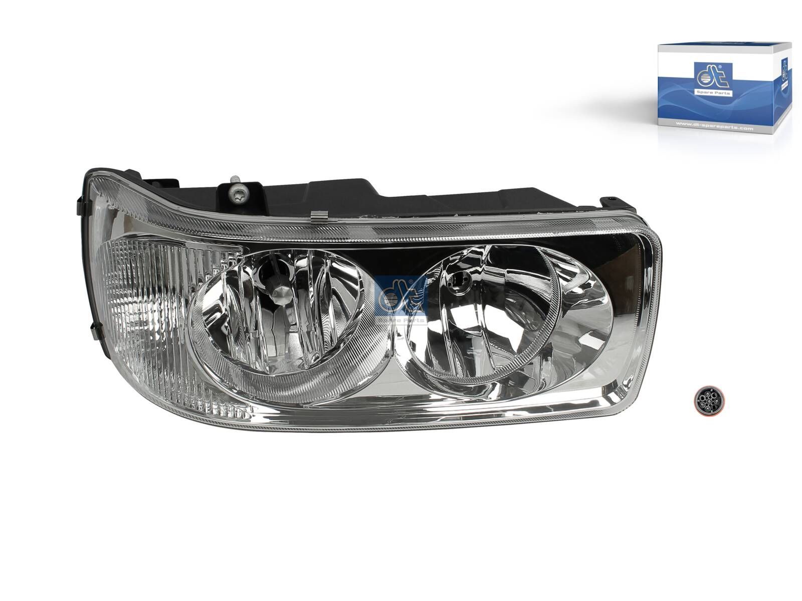 DT Spare Parts 5.81354 Headlamp, left, mechanical height control, 24 V