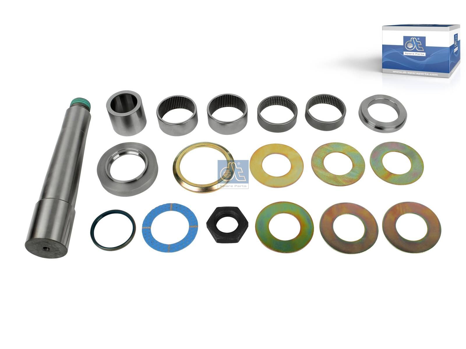 DT Spare Parts 5.92014 King pin kit, D1: 55 mm, D2: 40.5 mm, M33 x 3,5, L: 266 mm