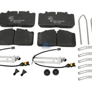 DT Spare Parts 5.92120 Disc brake pad kit, with wear indicators, W: 175 mm, S: 26 mm, H: 86 mm
