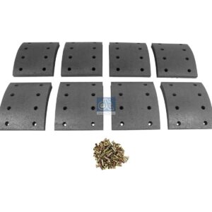DT Spare Parts 5.92140 Drum brake lining kit, axle kit, W: 150 mm, S: 20.7 mm