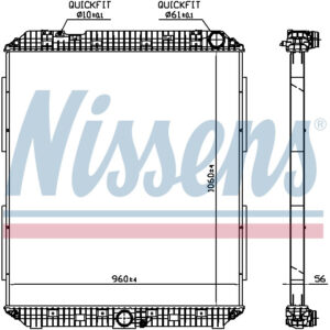 NISSENS RADIATOR TO SUIT MERCEDES