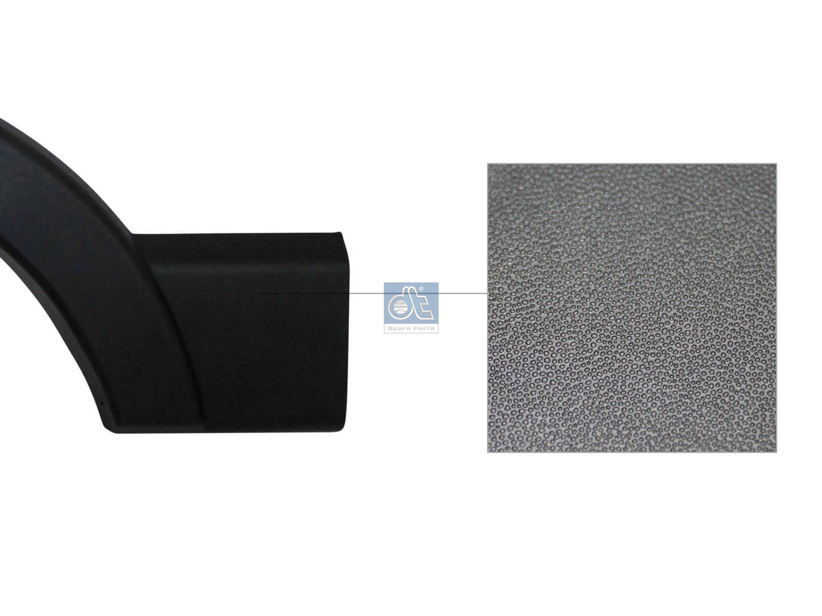 DT Spare Parts 6.00009 Cover moulding, fender, left