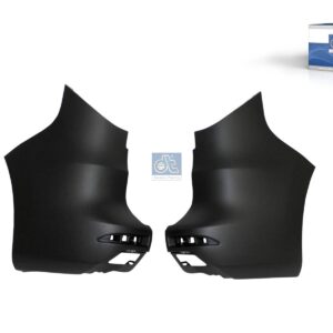 DT Spare Parts 6.00180 Bumper, rear, left, right, black