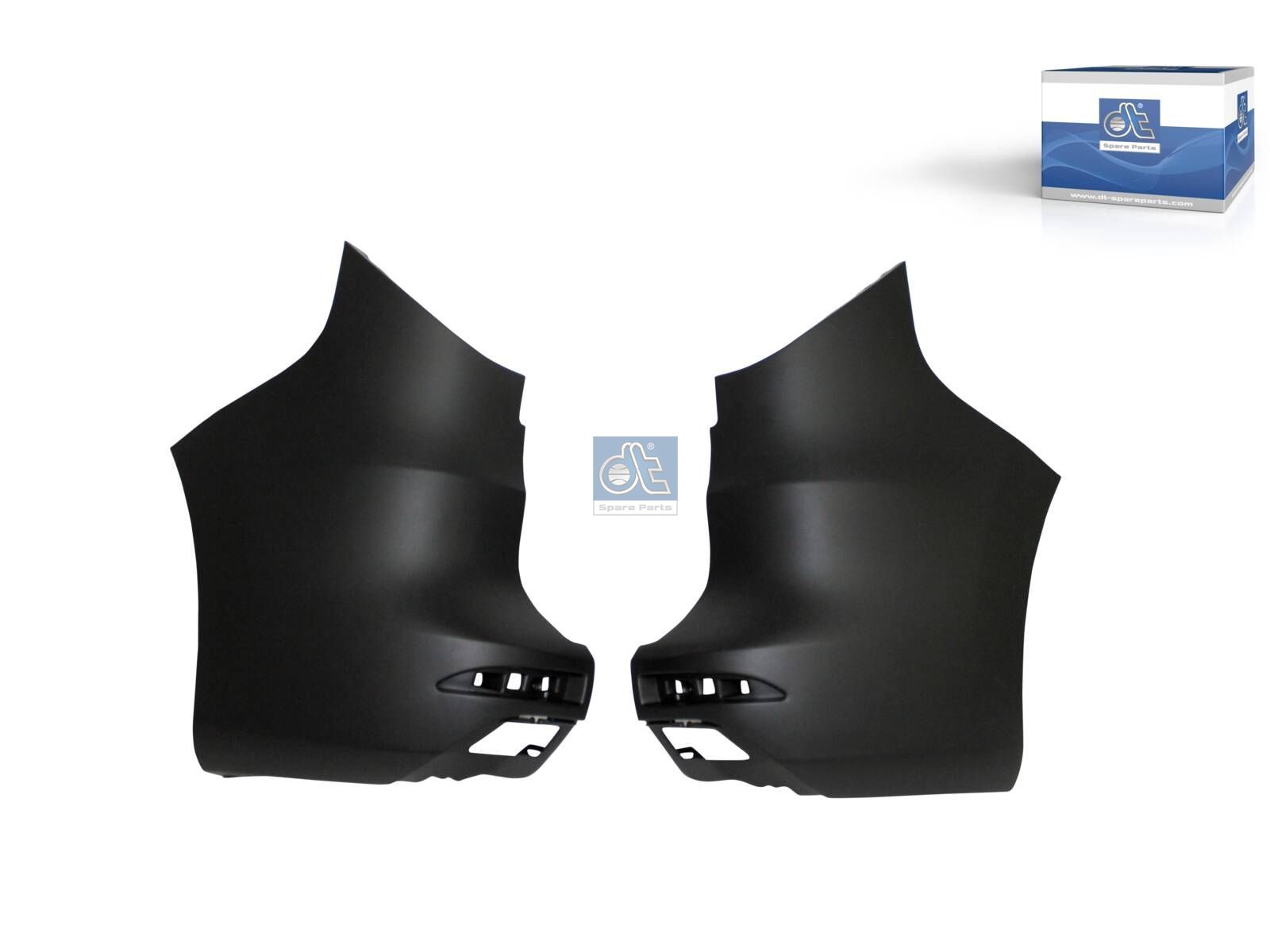 DT Spare Parts 6.00180 Bumper, rear, left, right, black