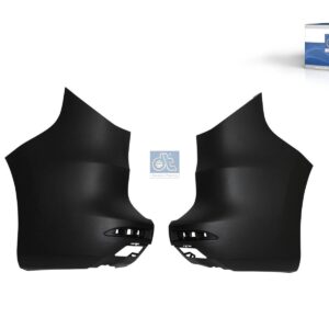 DT Spare Parts 6.00186 Bumper, rear, left, right, black