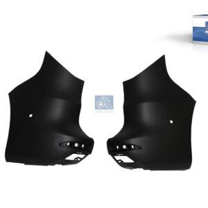 DT Spare Parts 6.00189 Bumper, rear, left, right, black