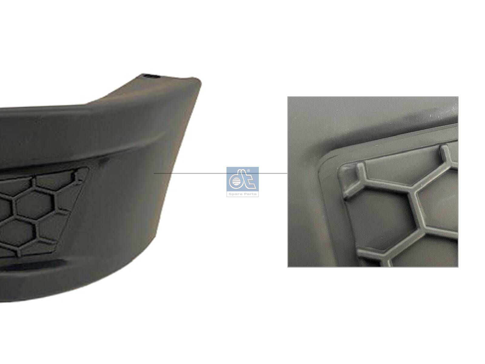 DT Spare Parts 6.00257 Cover, fog lamp, left