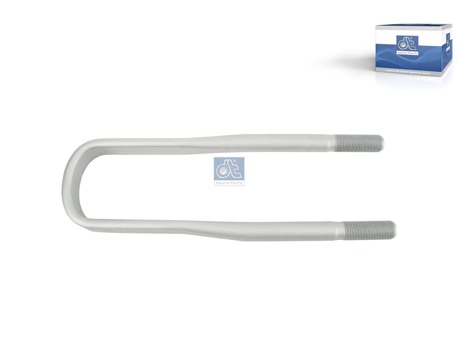 DT Spare Parts 6.11136 U-bolt, r: 30 mm, R: 130 mm, M24 x 2, LTh: 75 mm, L: 402 mm, w: 92 mm