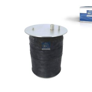DT Spare Parts 6.13040 Air spring, with steel piston, D: 280 mm, Dmax: 272 mm, M12 x 1,25, M16 x 1,5, L: 247 mm