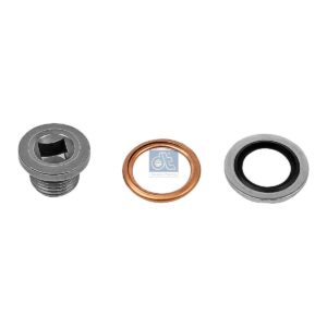 DT Spare Parts 6.20404SP Oil drain plug, with seal rings, M16 x 1,5, LTh: 12 mm