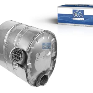 DT Spare Parts 6.37026 Silencer, D: 127 mm, L: 602 mm, W: 438 mm, H: 628 mm