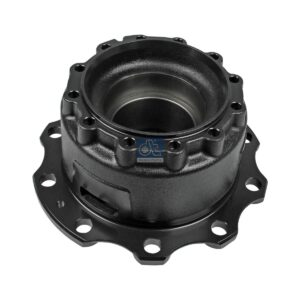 DT Spare Parts 6.54000 Wheel hub, without bearings, d1: 150 mm, d2: 160 mm, D: 376.5 mm, 10 bores, b: 25 mm, P: 335 mm, H: 235 mm