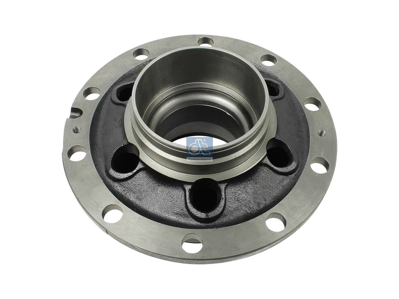 DT Spare Parts 6.54002 Wheel hub, without bearings, d1: 140 mm, d2: 160 mm, D: 376.5 mm, 10 bores, b: 25 mm, H: 210 mm