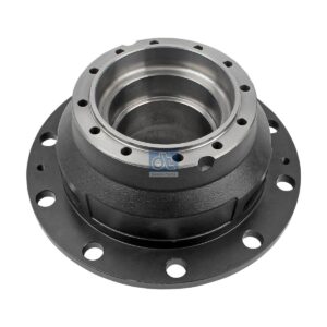 DT Spare Parts 6.54009 Wheel hub, without bearings, d1: 160 mm, d2: 140 mm, D: 376 mm, 10 bores, b: 25 mm, H: 216 mm